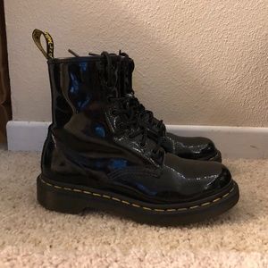 Black Patent Leather 1460 Doc Martens